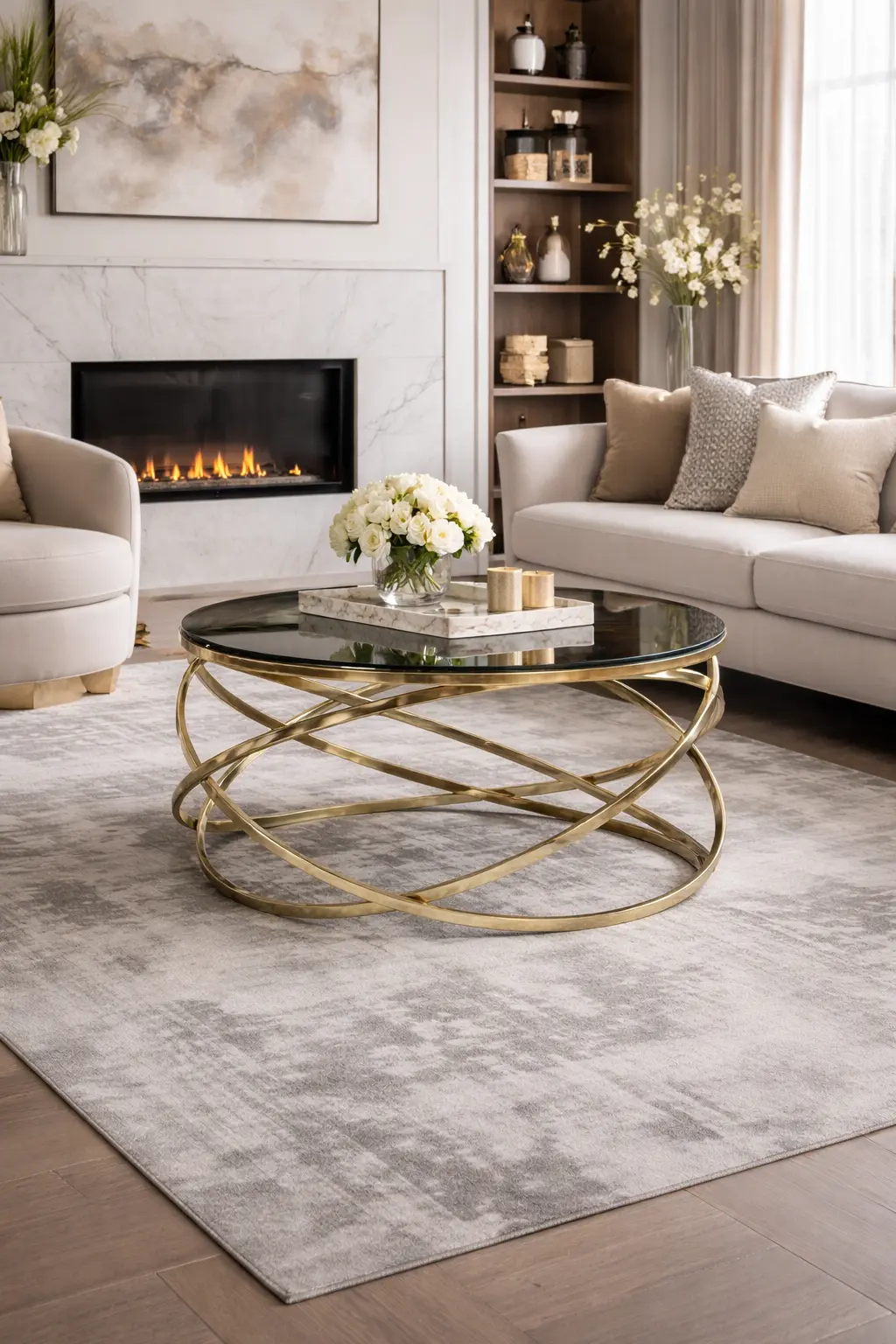 Elips Orta Sehpa - 80cm çap